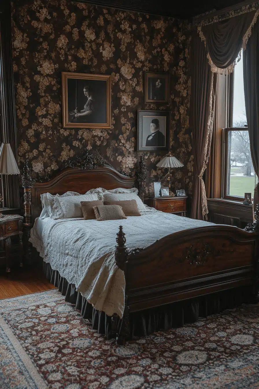 dark victorian bedroom