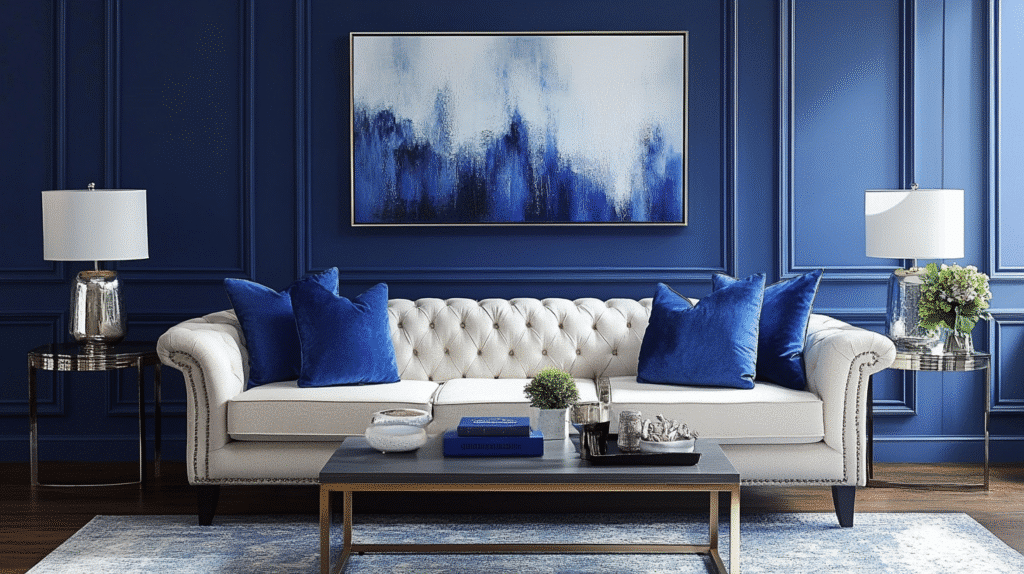 modern victorian living room