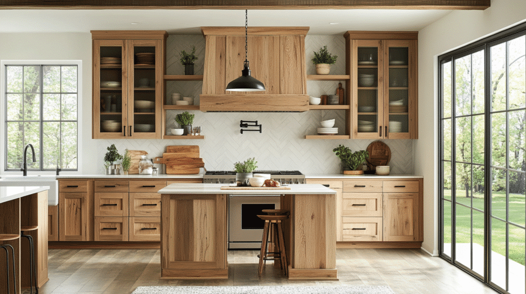 white oak kitchen cabinets