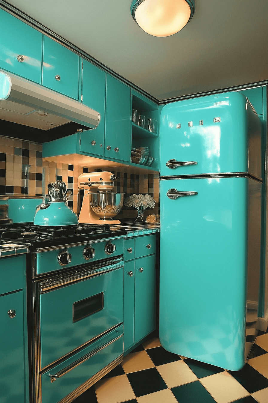 vintage kitchen cabinets