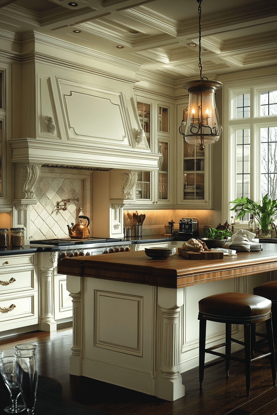 white and wood kitchen cabinets
