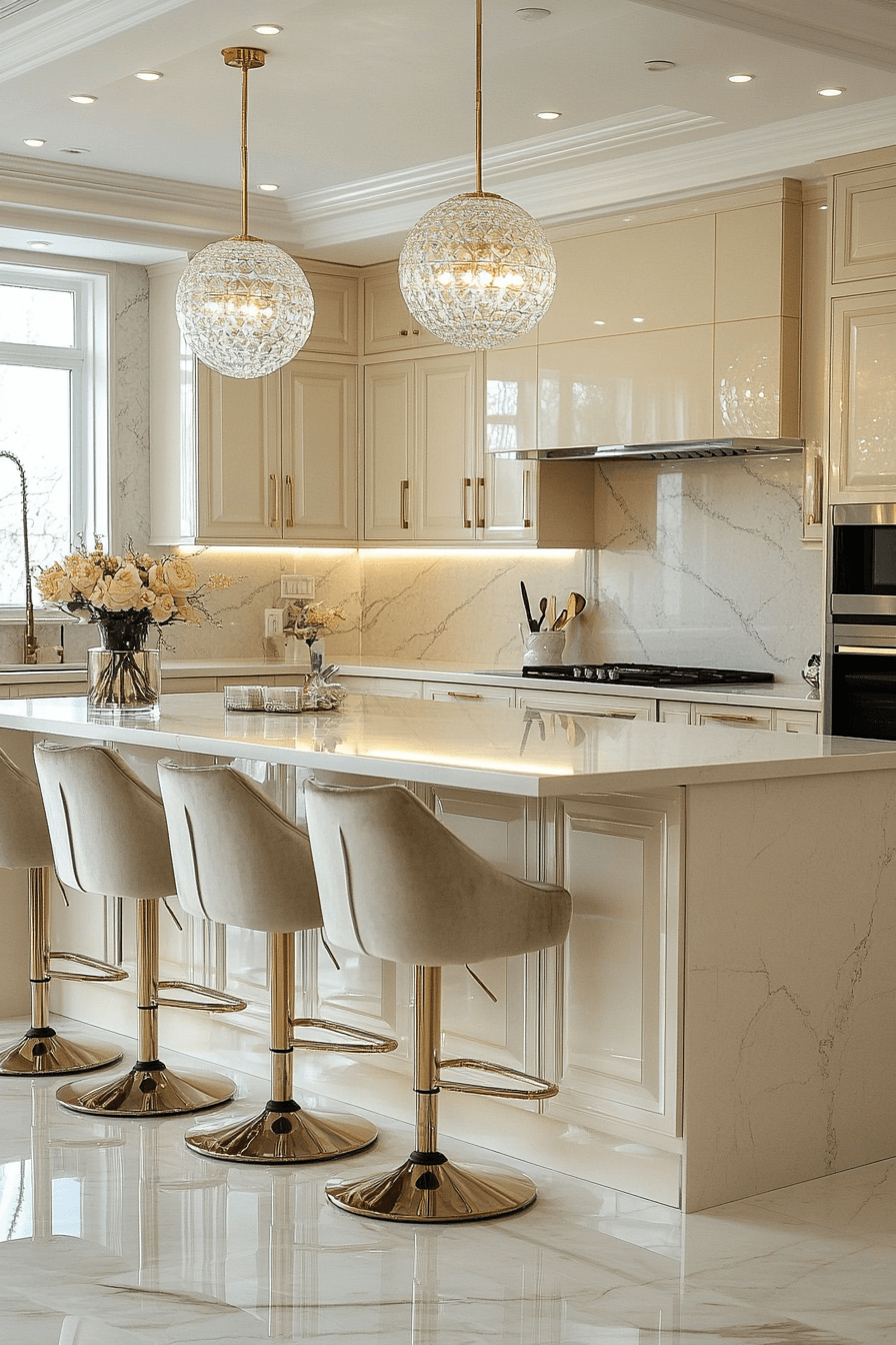 high gloss kitchen cabinets