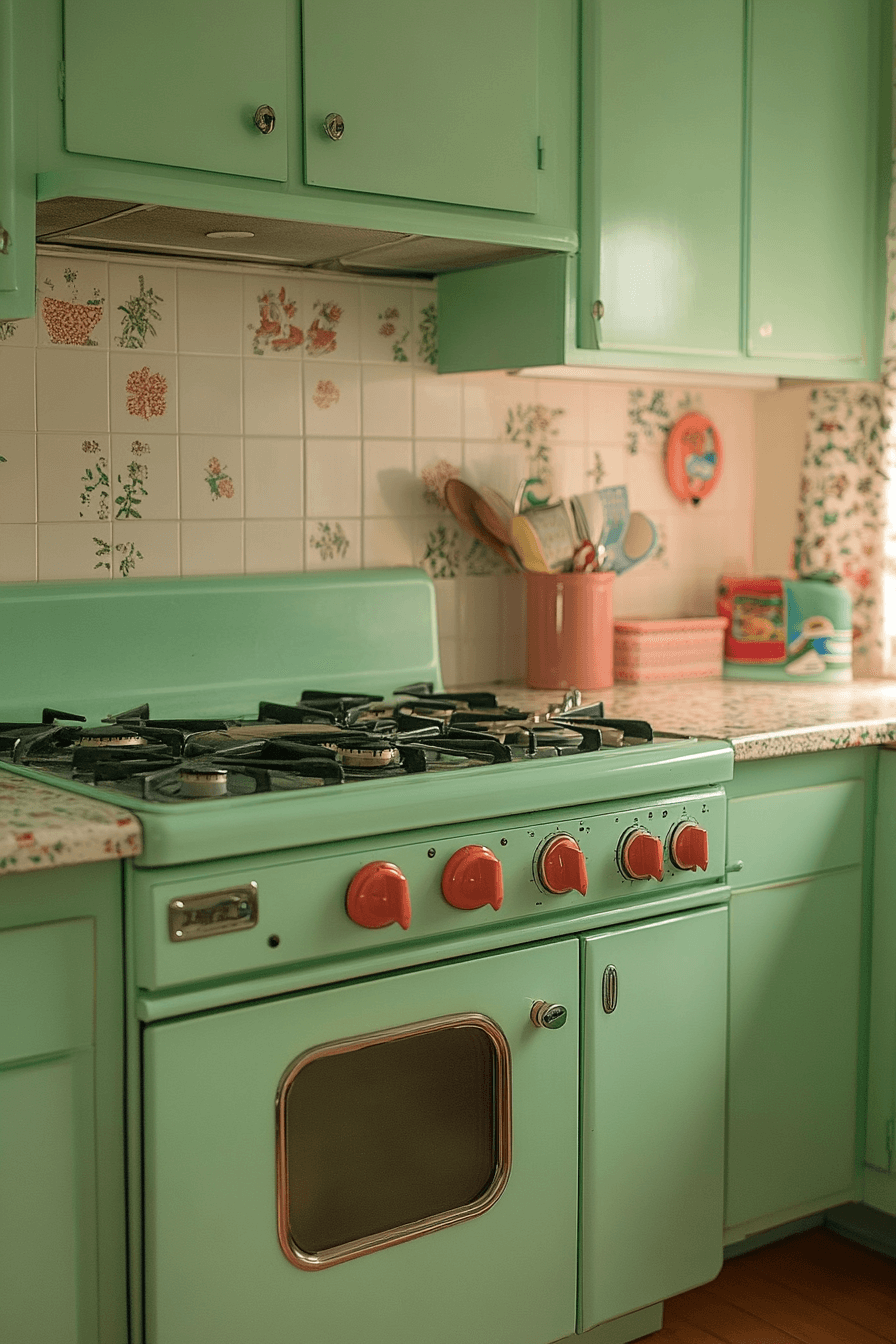 vintage kitchen cabinets