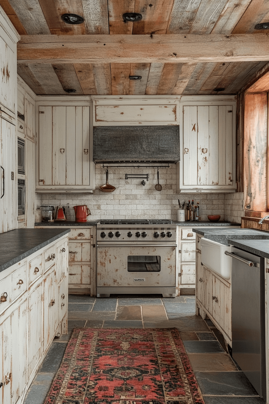 vintage kitchen cabinets