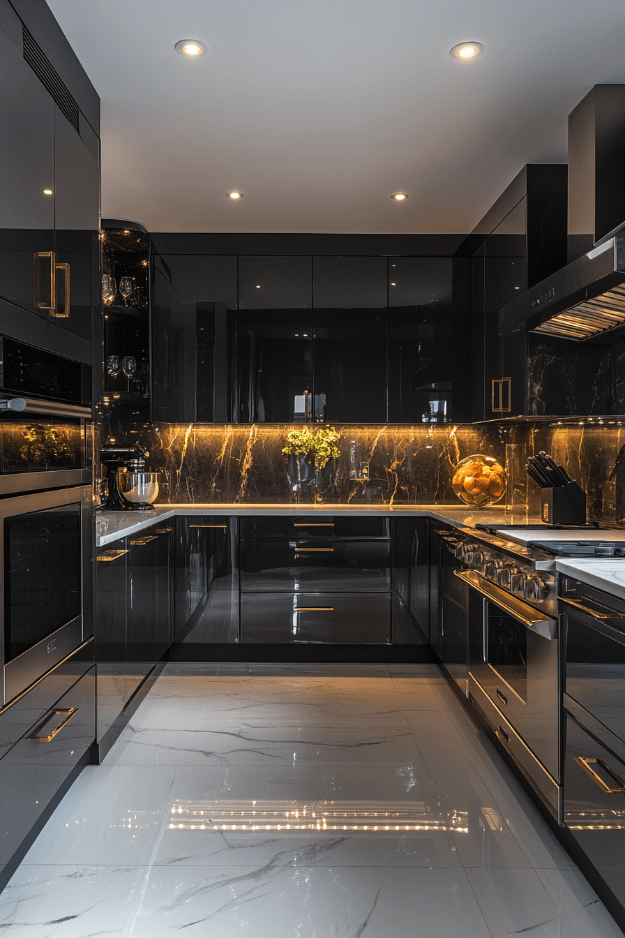 charcoal kitchen cabinets