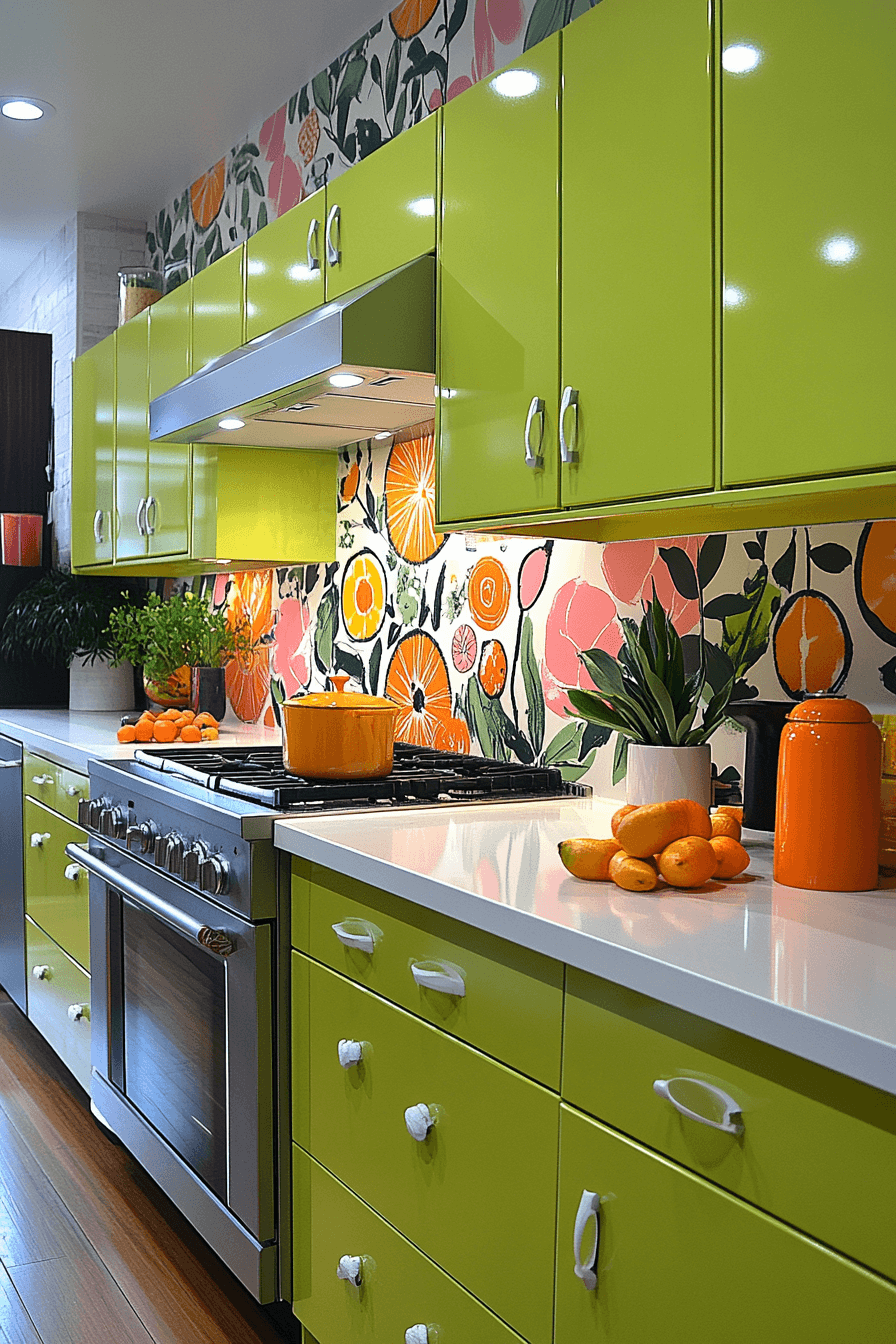 pewter green kitchen cabinets