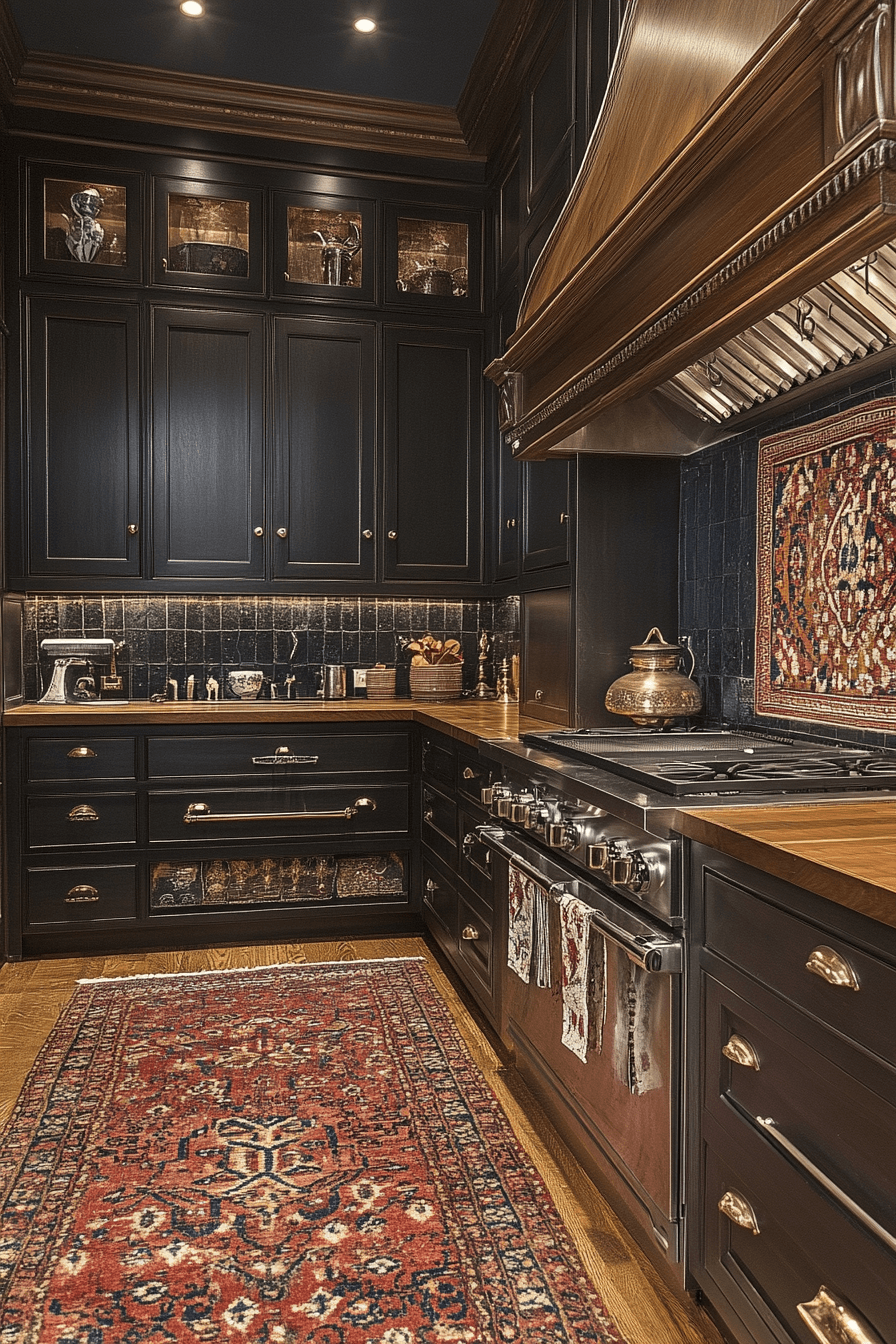 dark oak kitchen cabinets