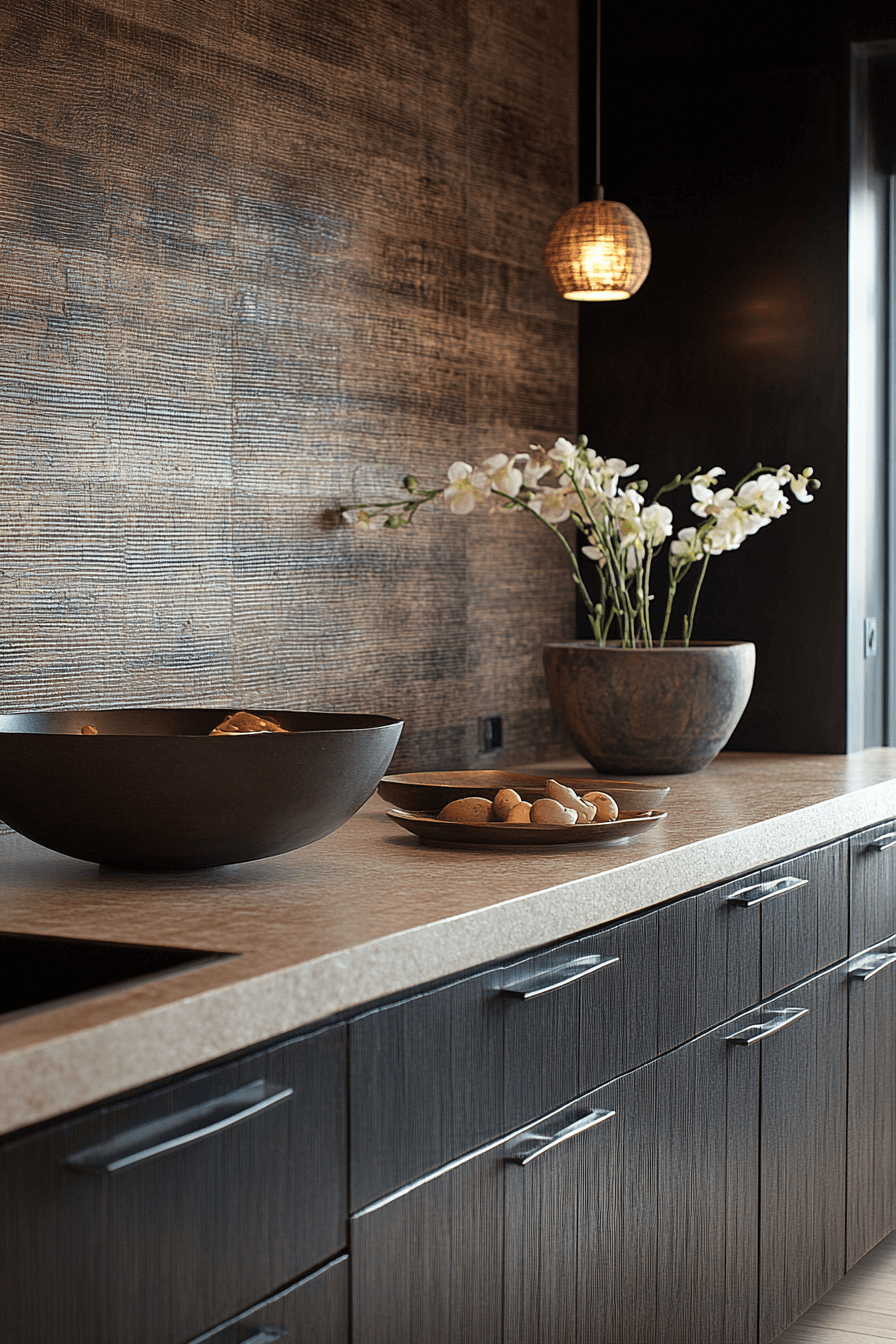 dark oak kitchen cabinets