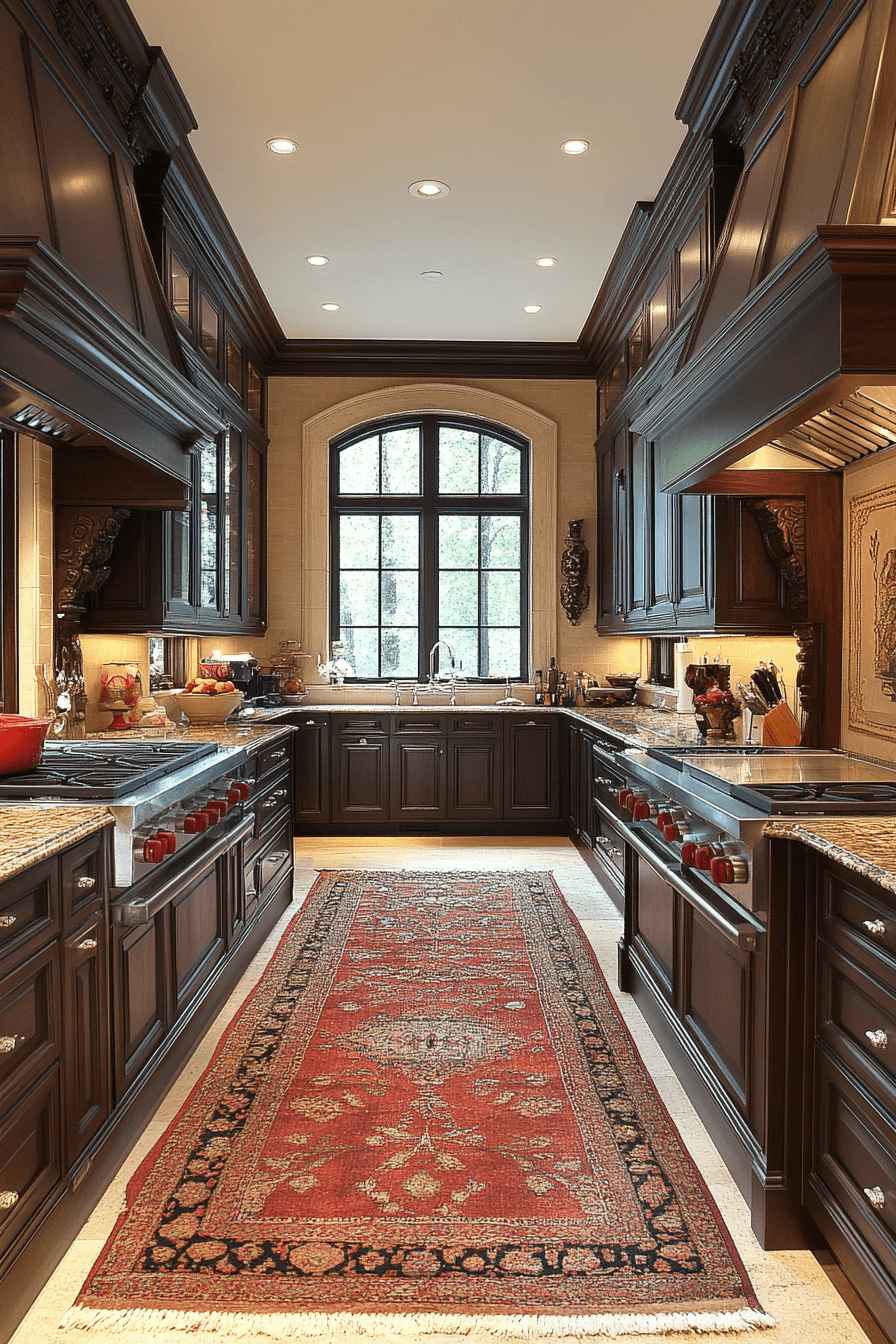 dark oak kitchen cabinets