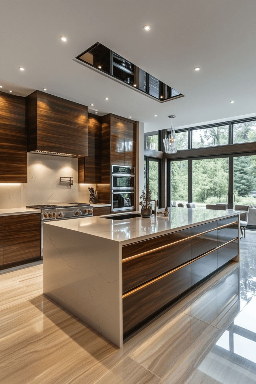 dark oak kitchen cabinets