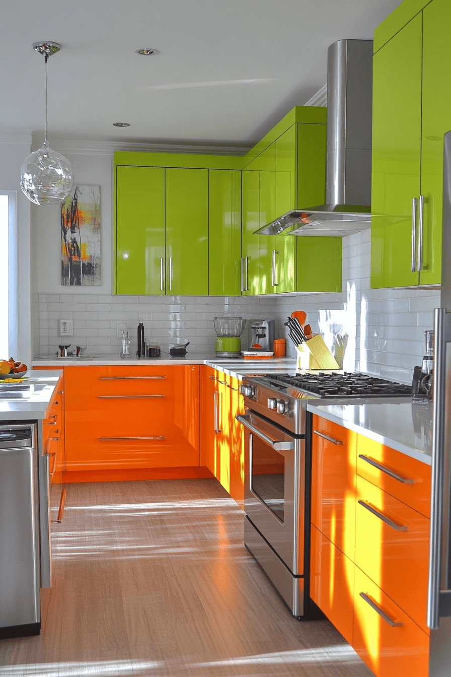 high gloss kitchen cabinets
