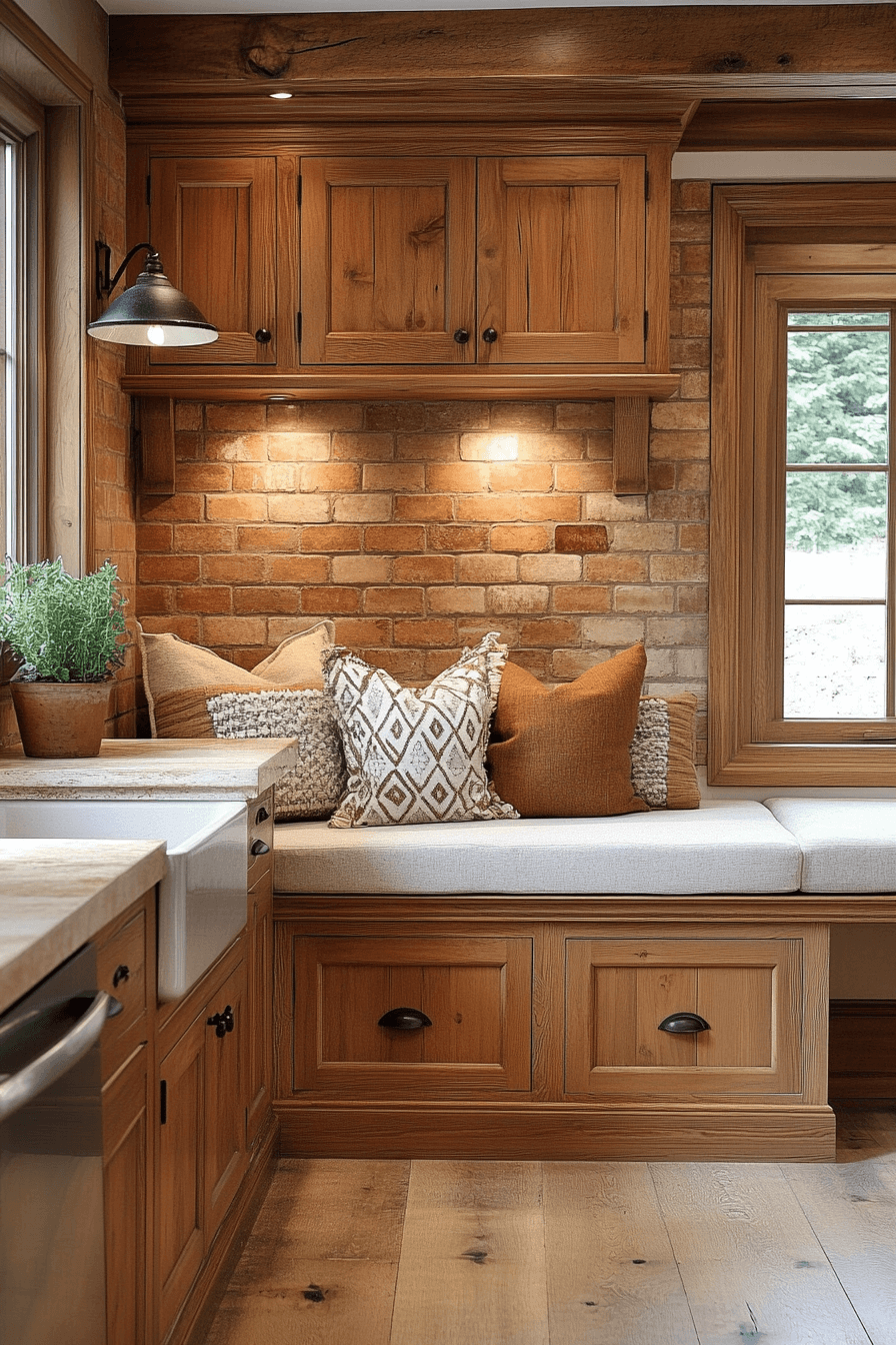 light brown cabinets kitchen