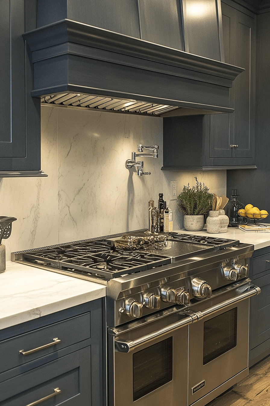 charcoal gray kitchen cabinets