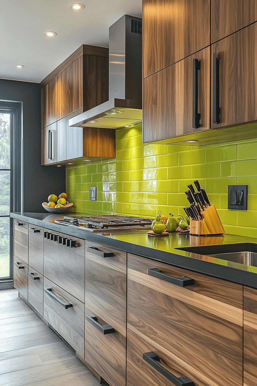 dark walnut kitchen cabinets