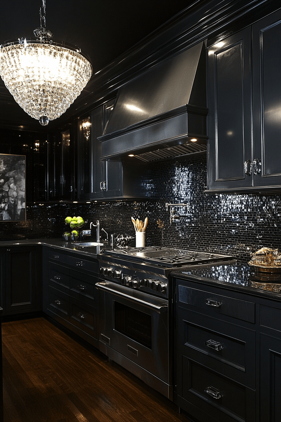 charcoal gray kitchen cabinets