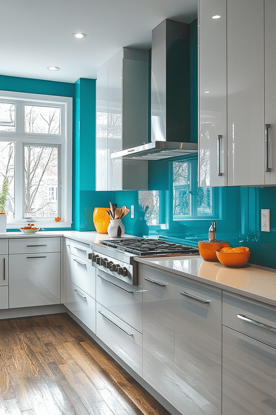 high gloss kitchen cabinets