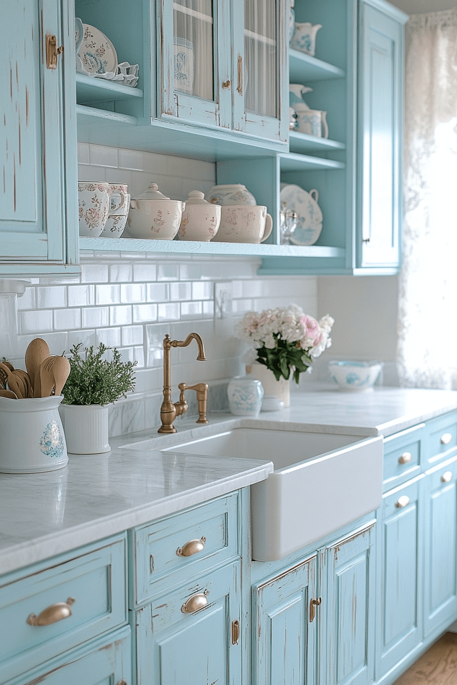 vintage kitchen cabinets