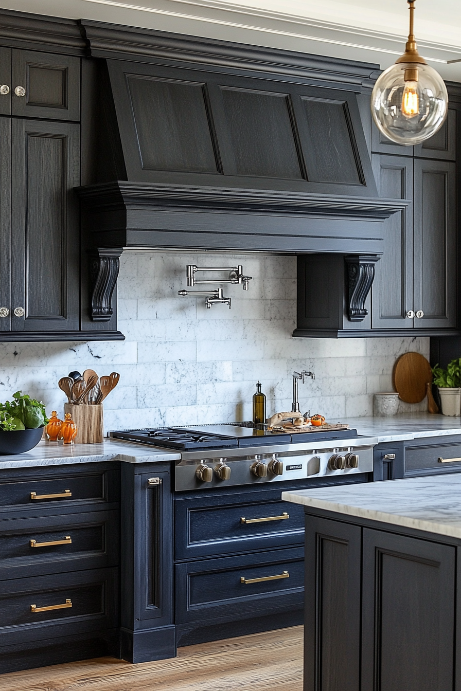 dark oak kitchen cabinets