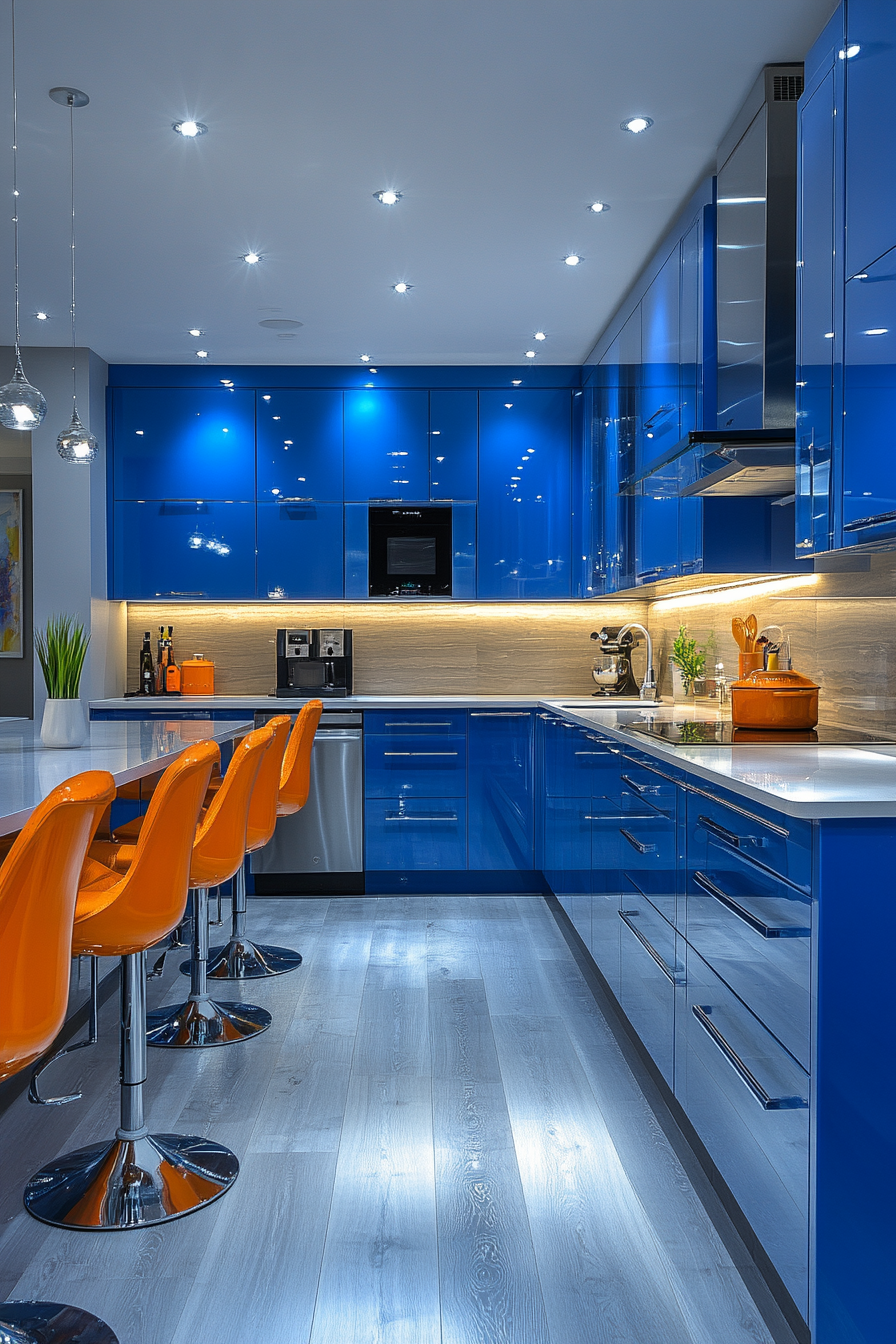 high gloss kitchen cabinets