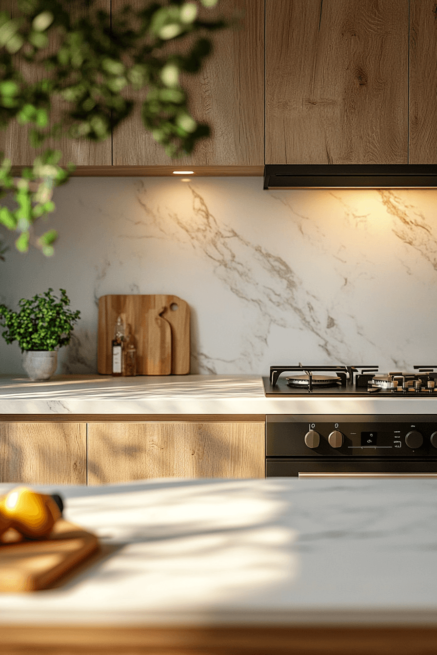 pale oak kitchen cabinets