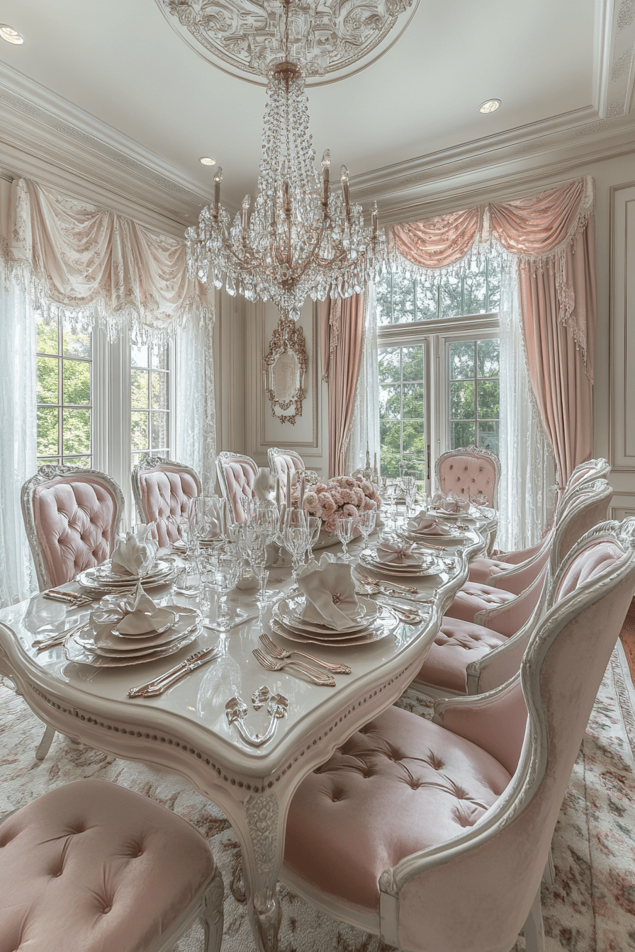 granny chic dining room