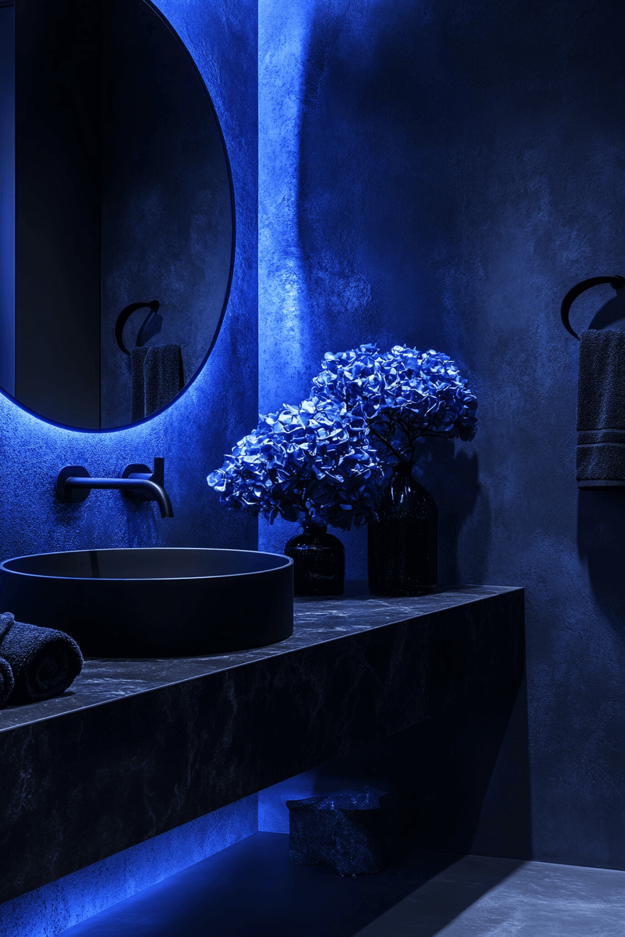 moody powder room