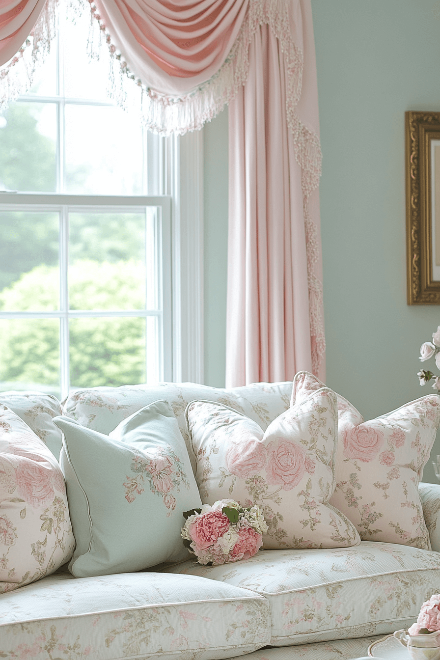 granny chic decor living room
