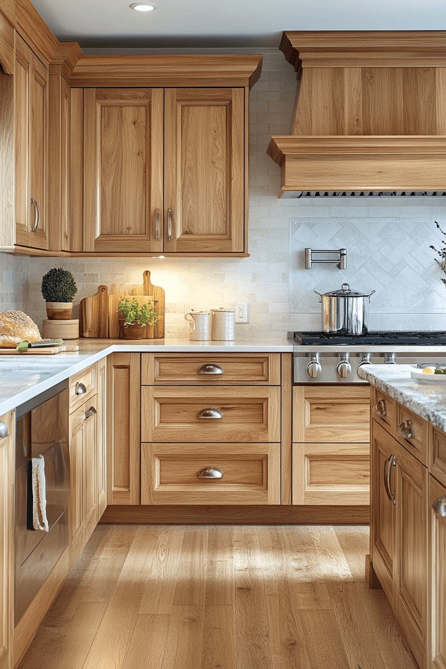 light maple kitchen cabinets