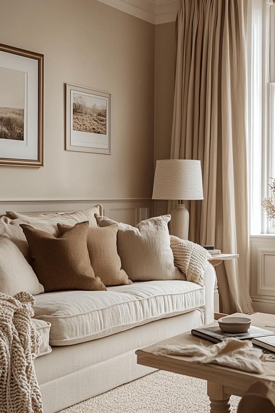 beige couch living room