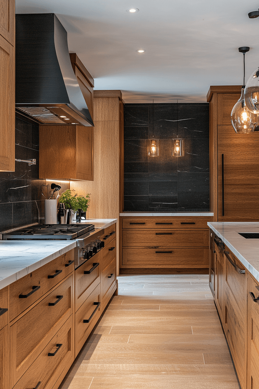 red oak kitchen cabinets