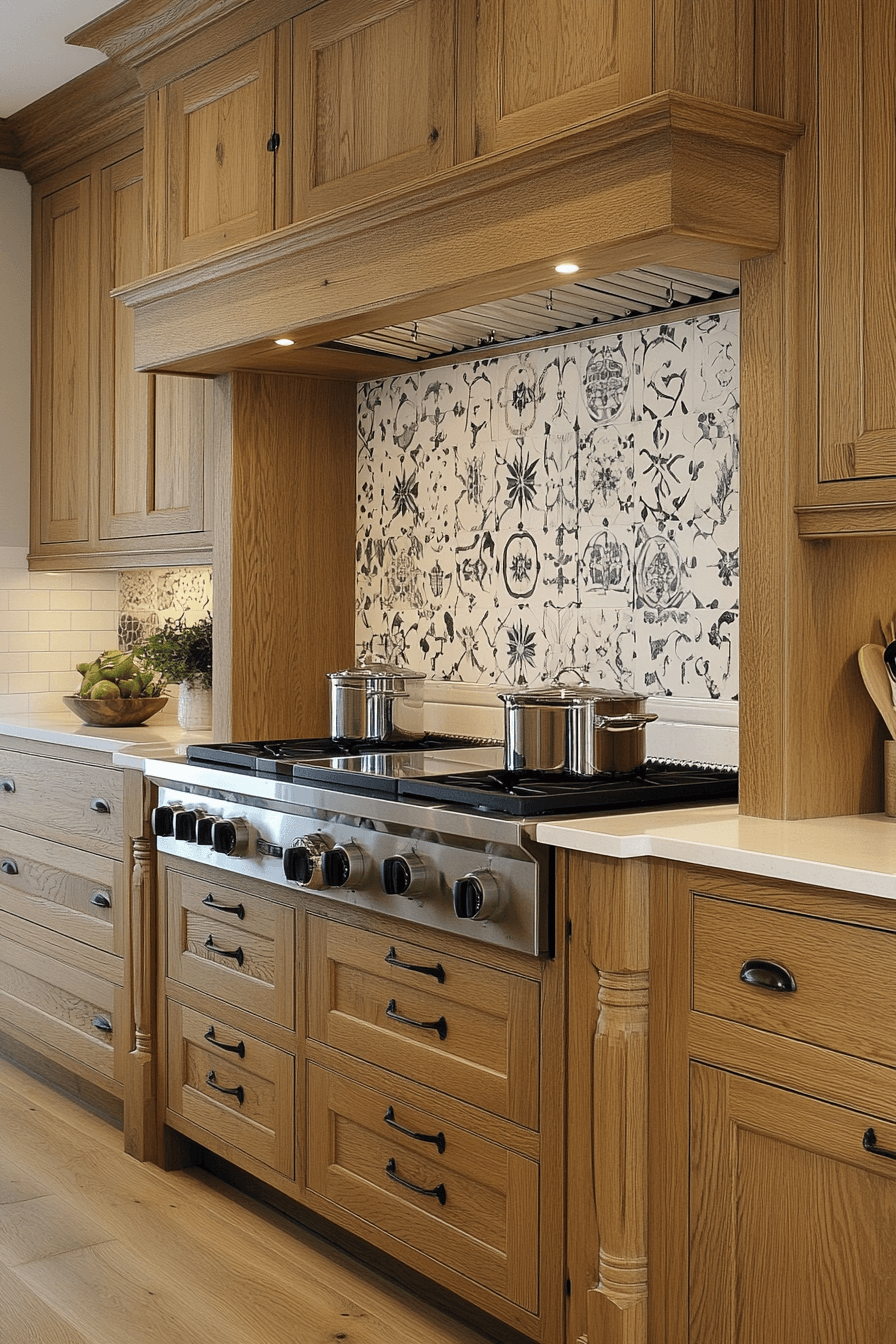 pale oak kitchen cabinets