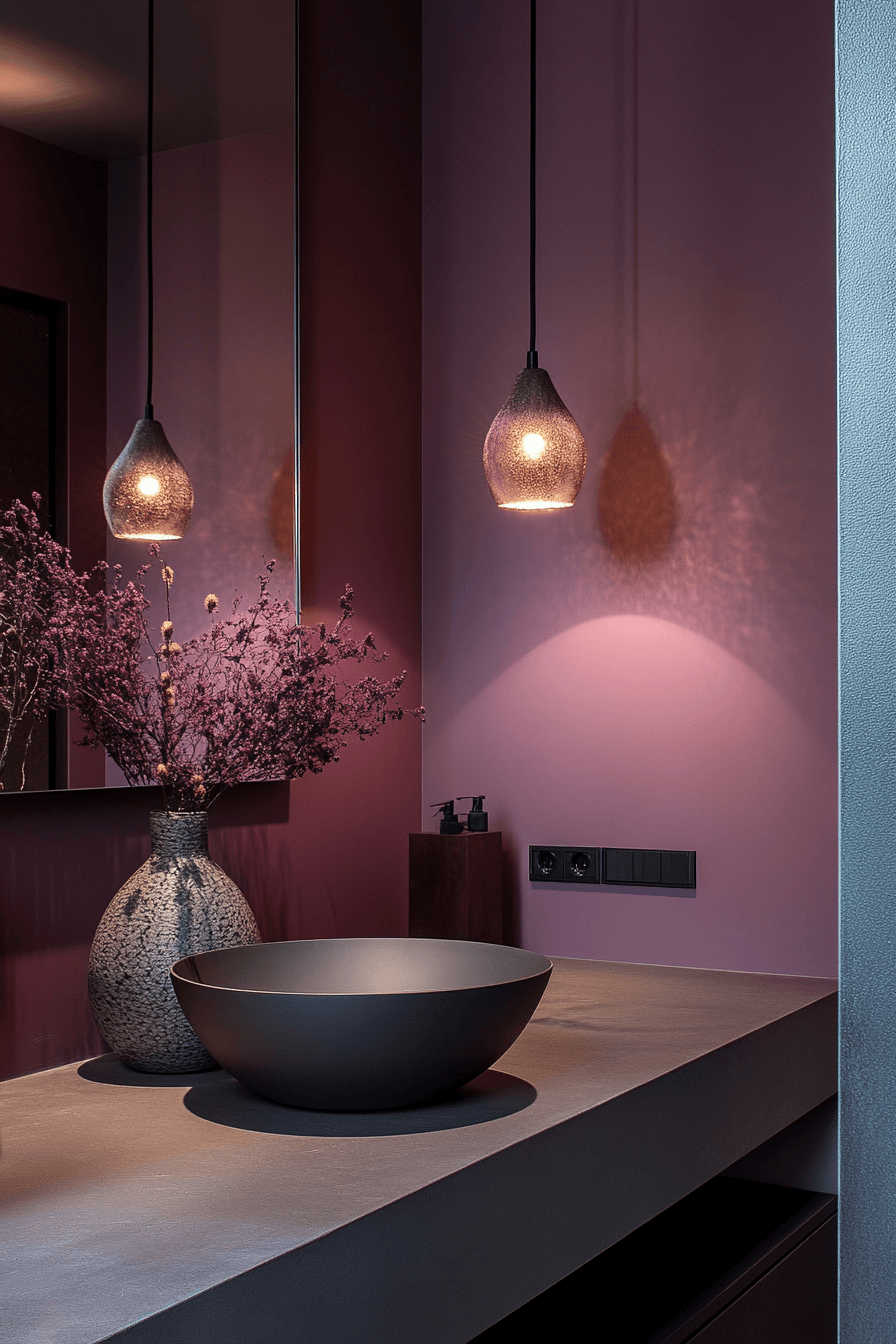 moody powder room