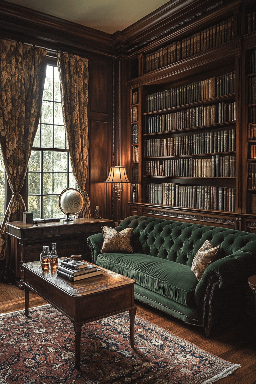 green couch living room ideas