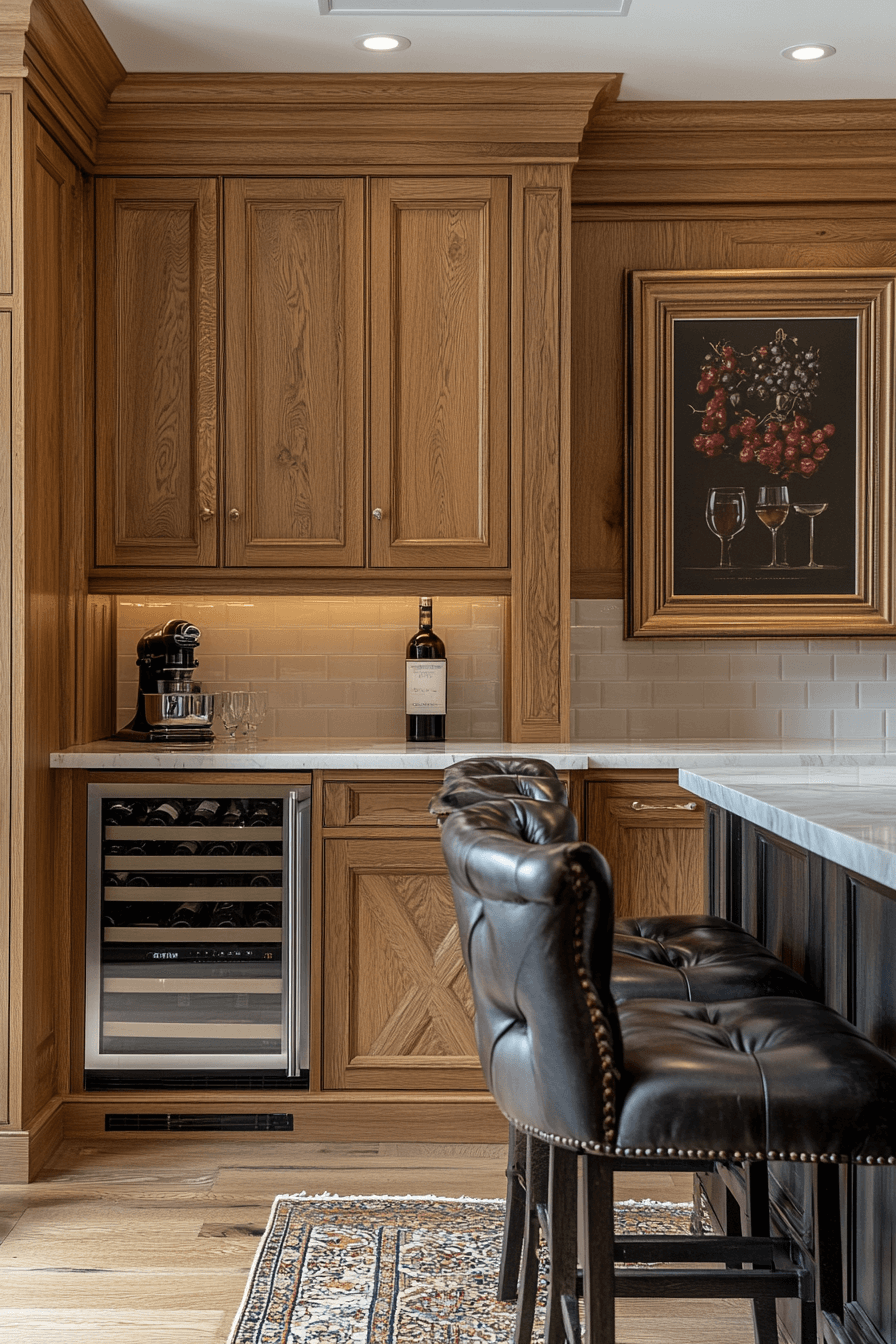 golden oak kitchen cabinets