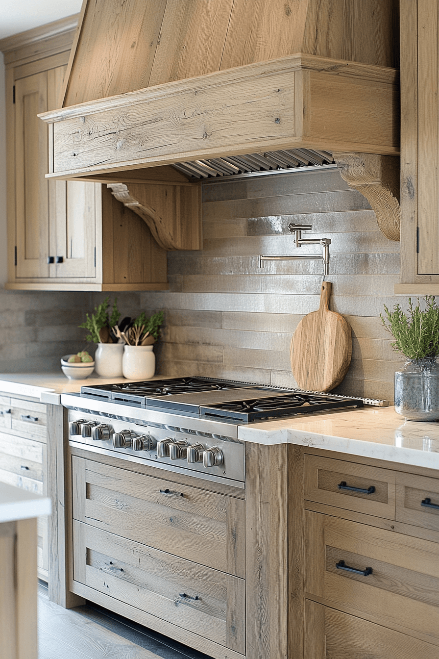 natural oak kitchen cabinets