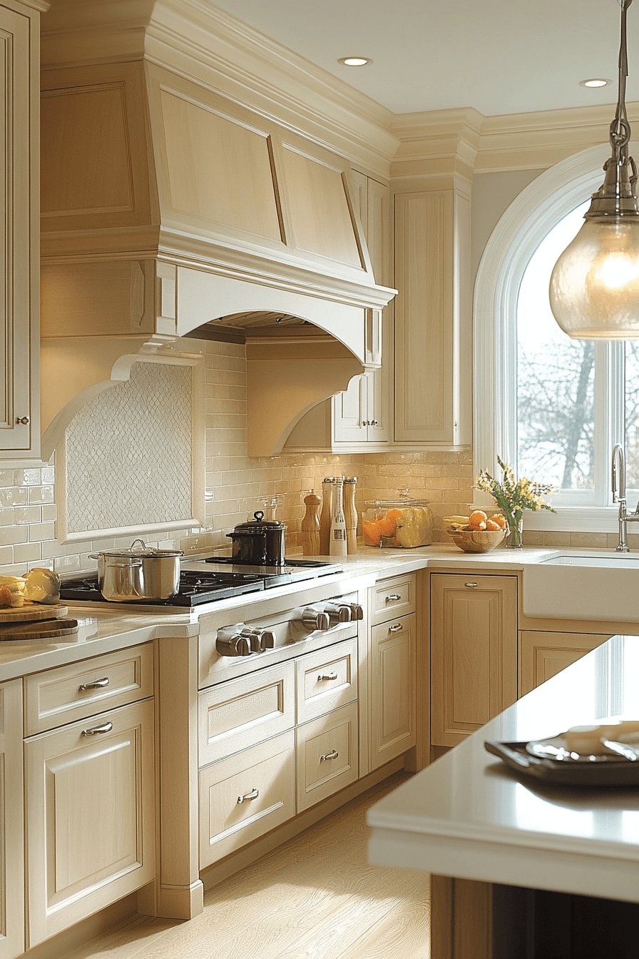 light maple kitchen cabinets