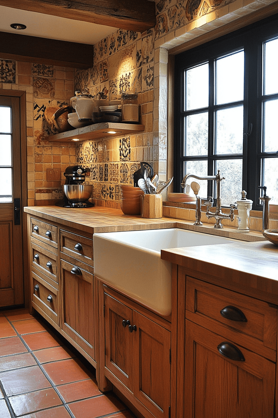 red oak kitchen cabinets