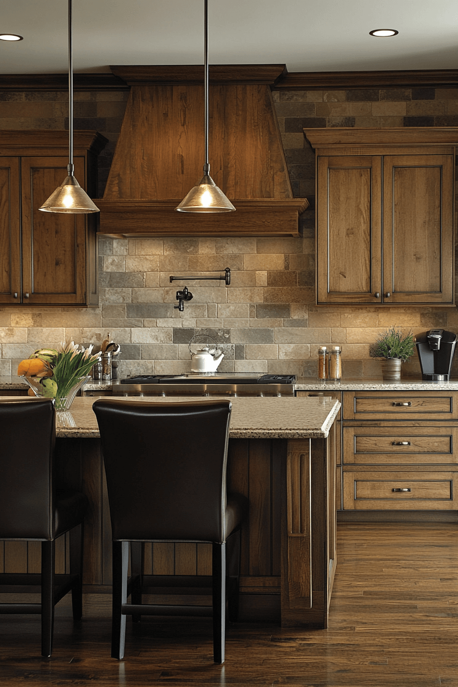 natural oak kitchen cabinets