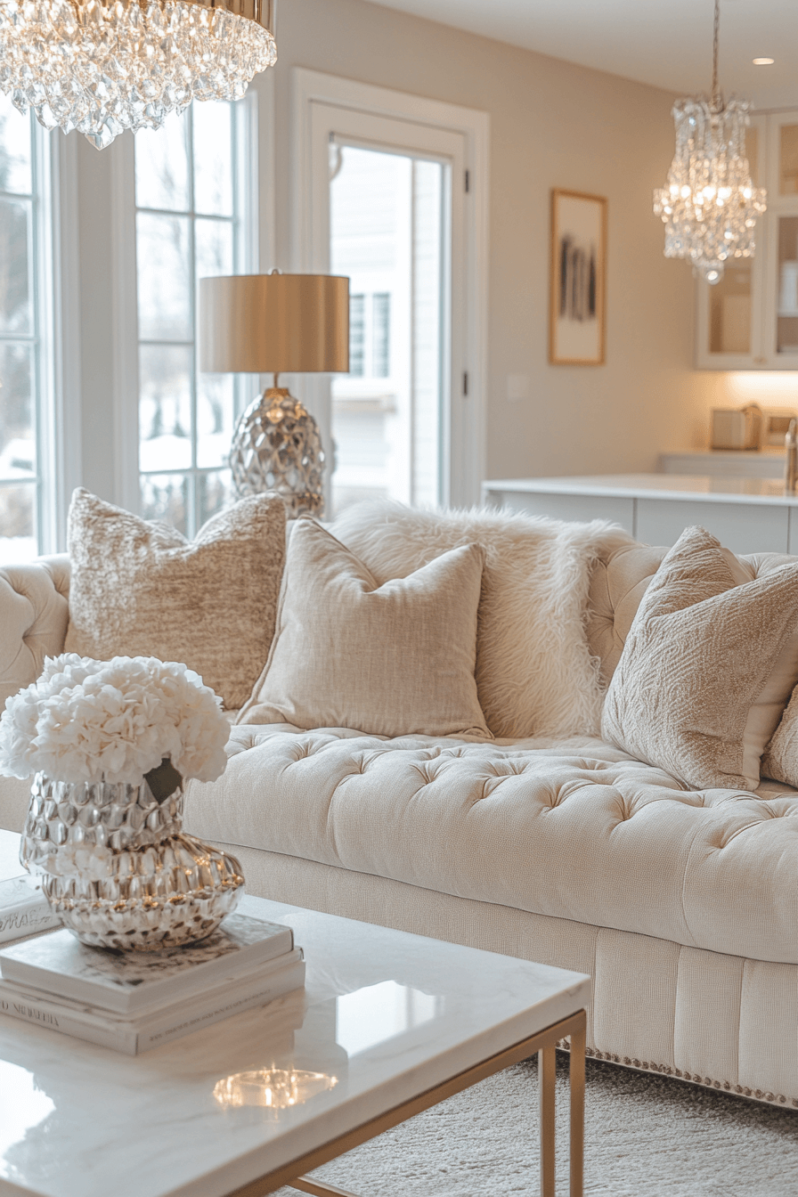 beige couch living room