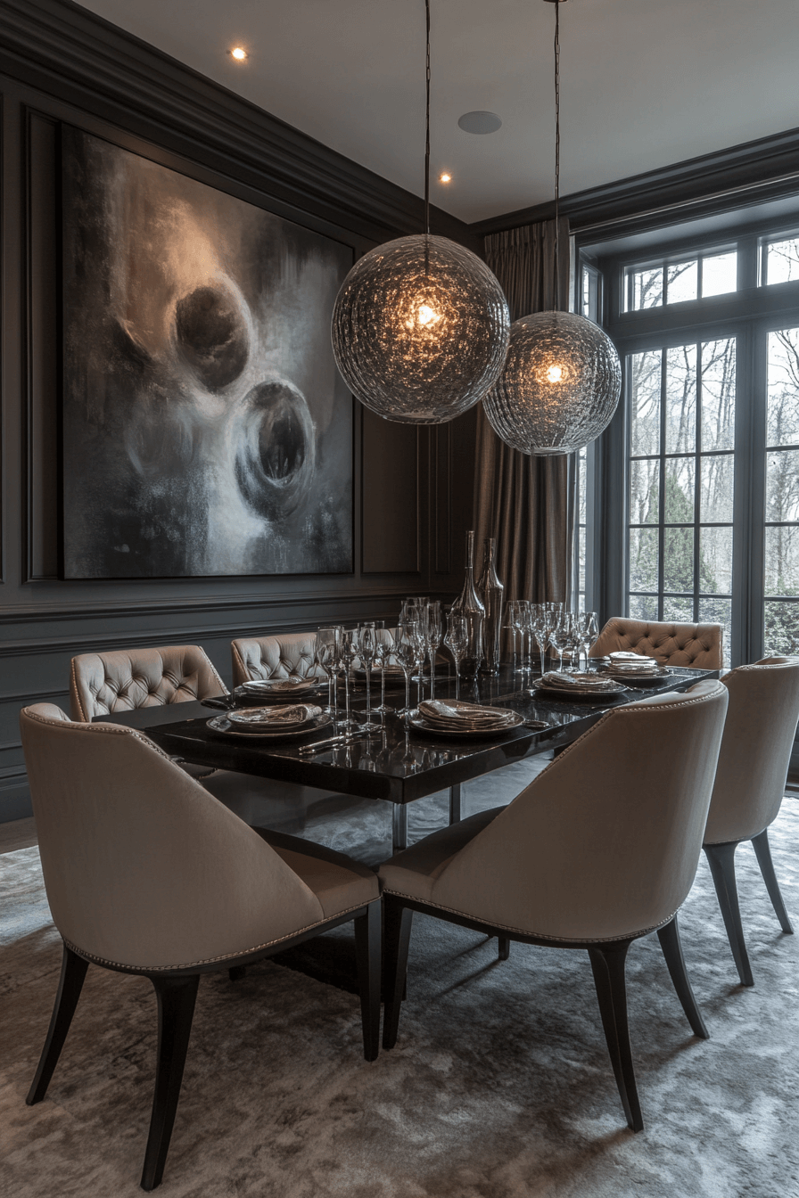 granny chic dining room