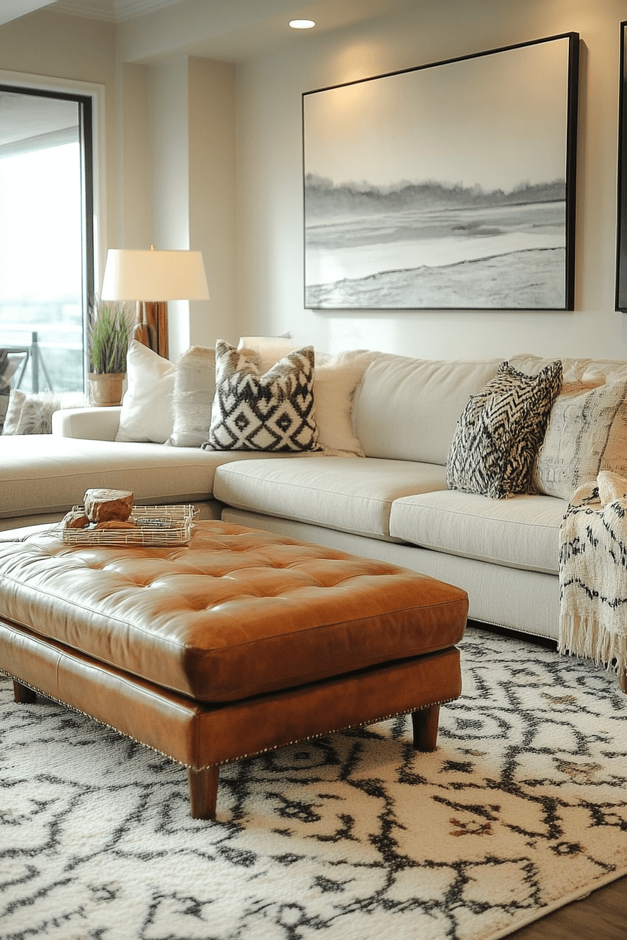 beige couch living room