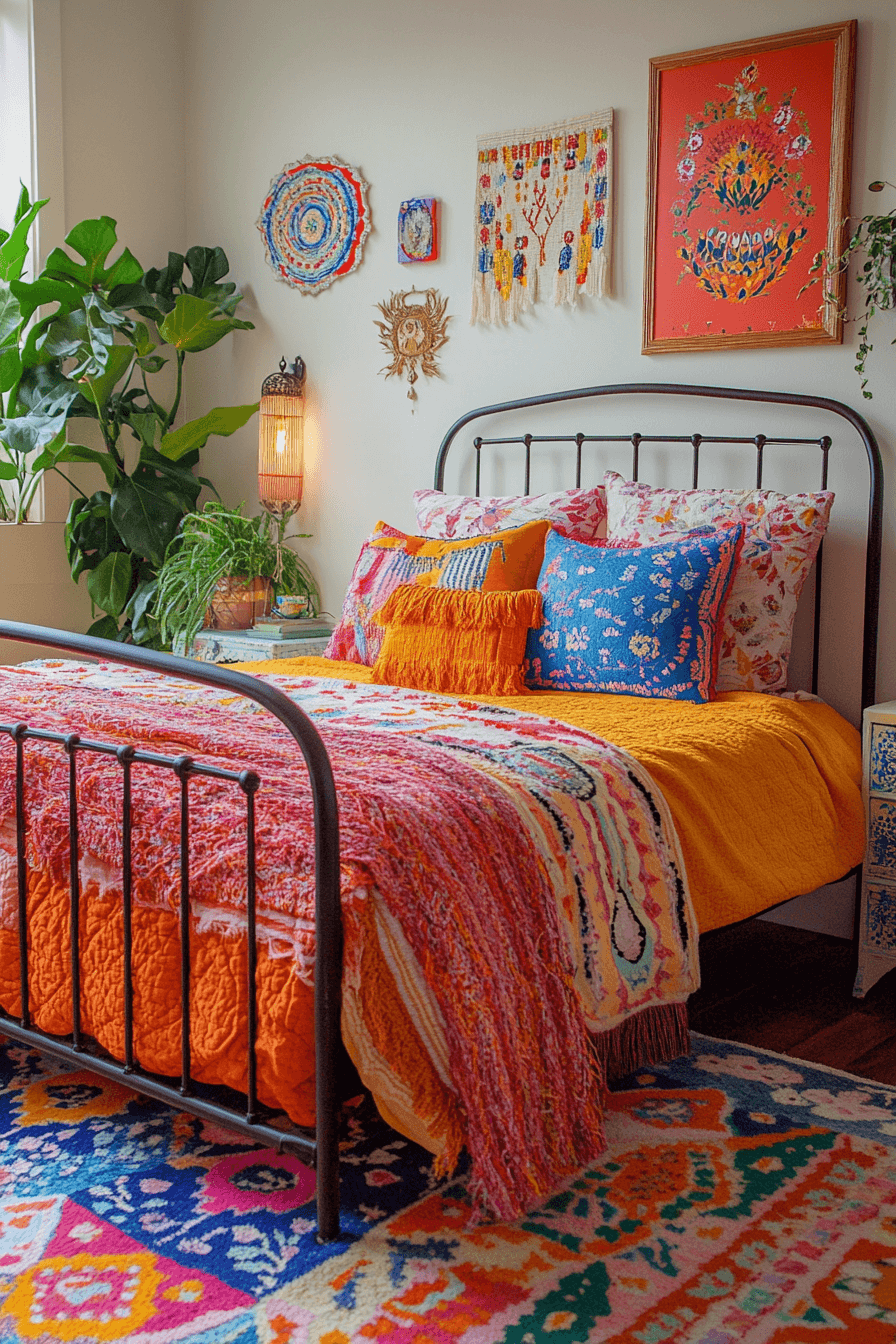 chambre boho chic