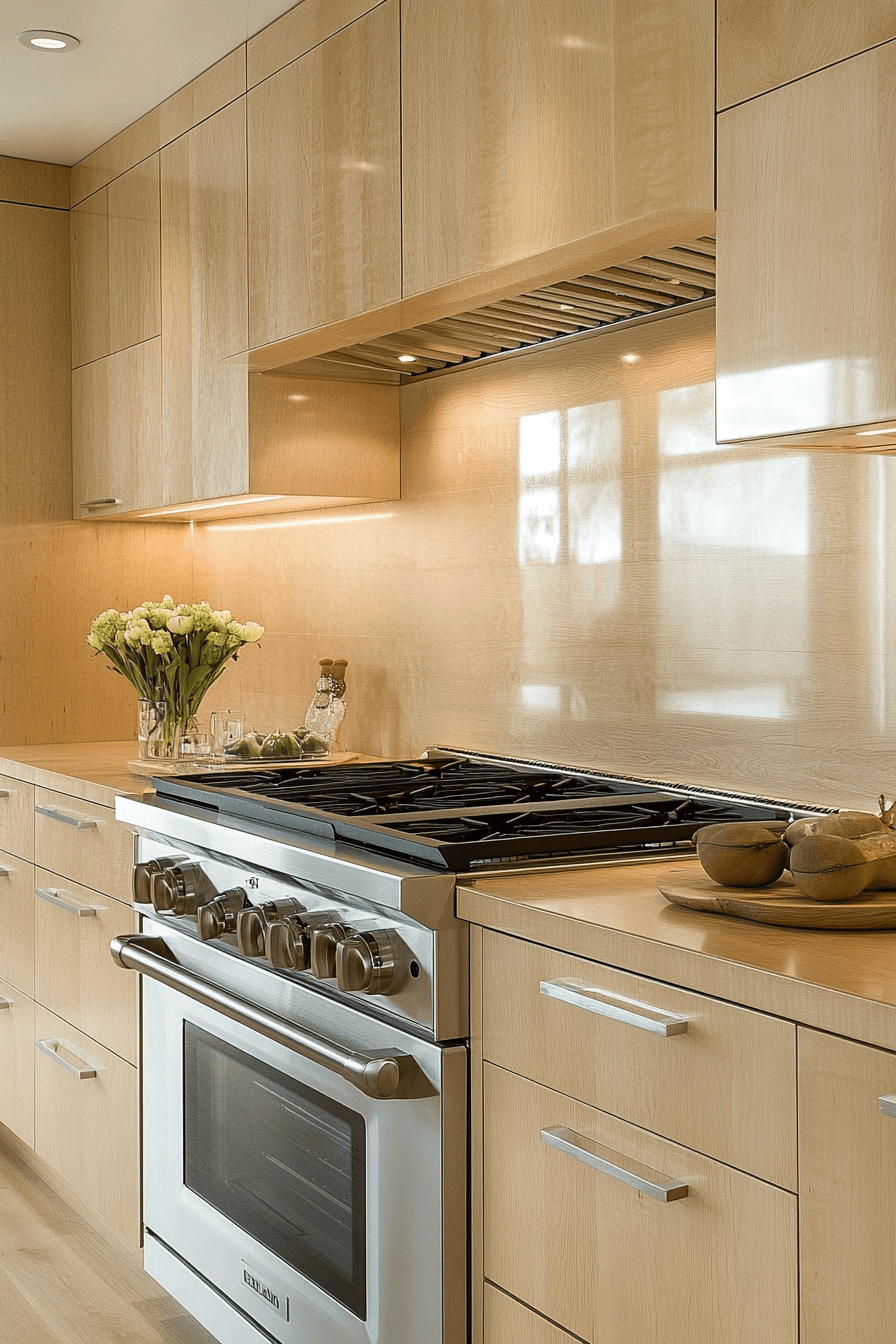 light maple kitchen cabinets