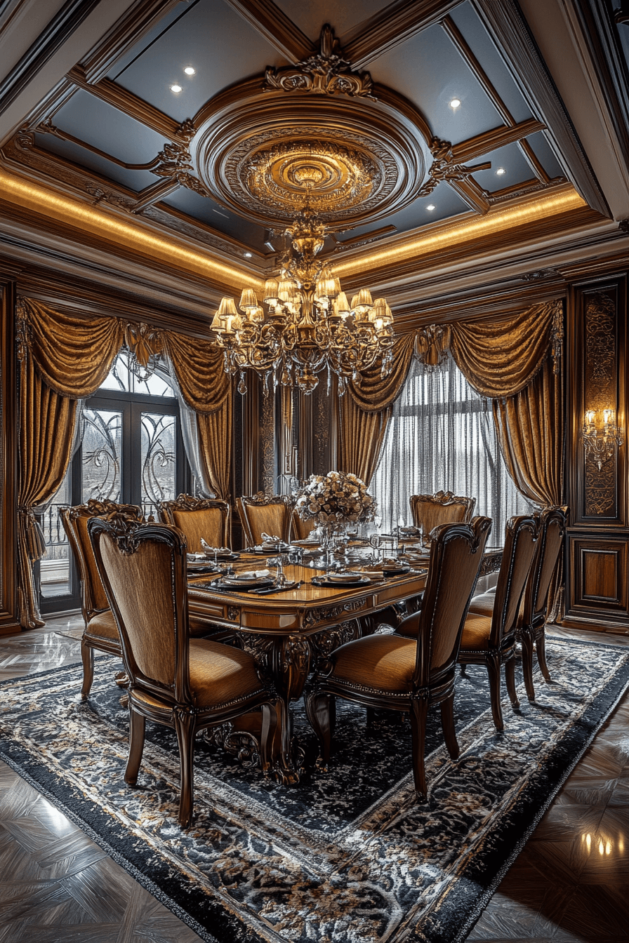 granny chic dining room