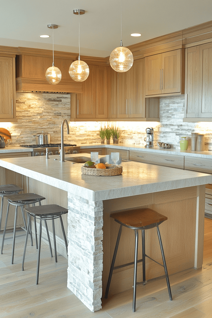 light oak kitchen cabinets