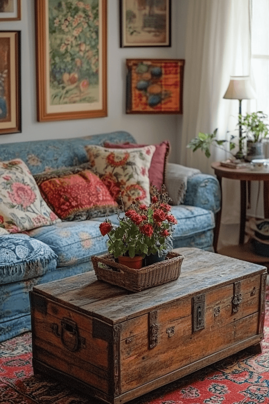 granny chic living room