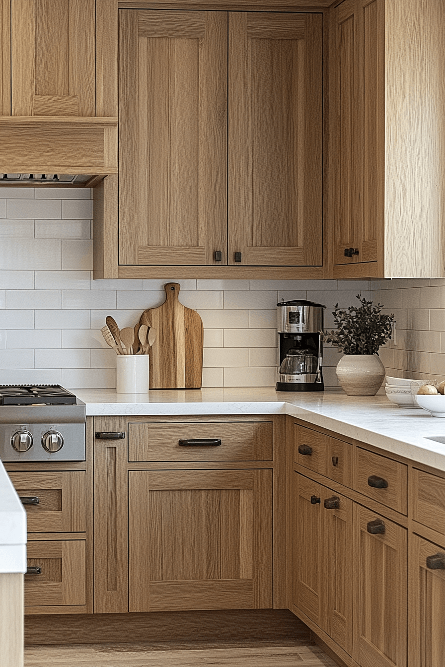 light oak kitchen cabinets