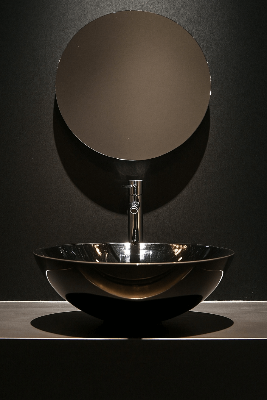 moody powder room