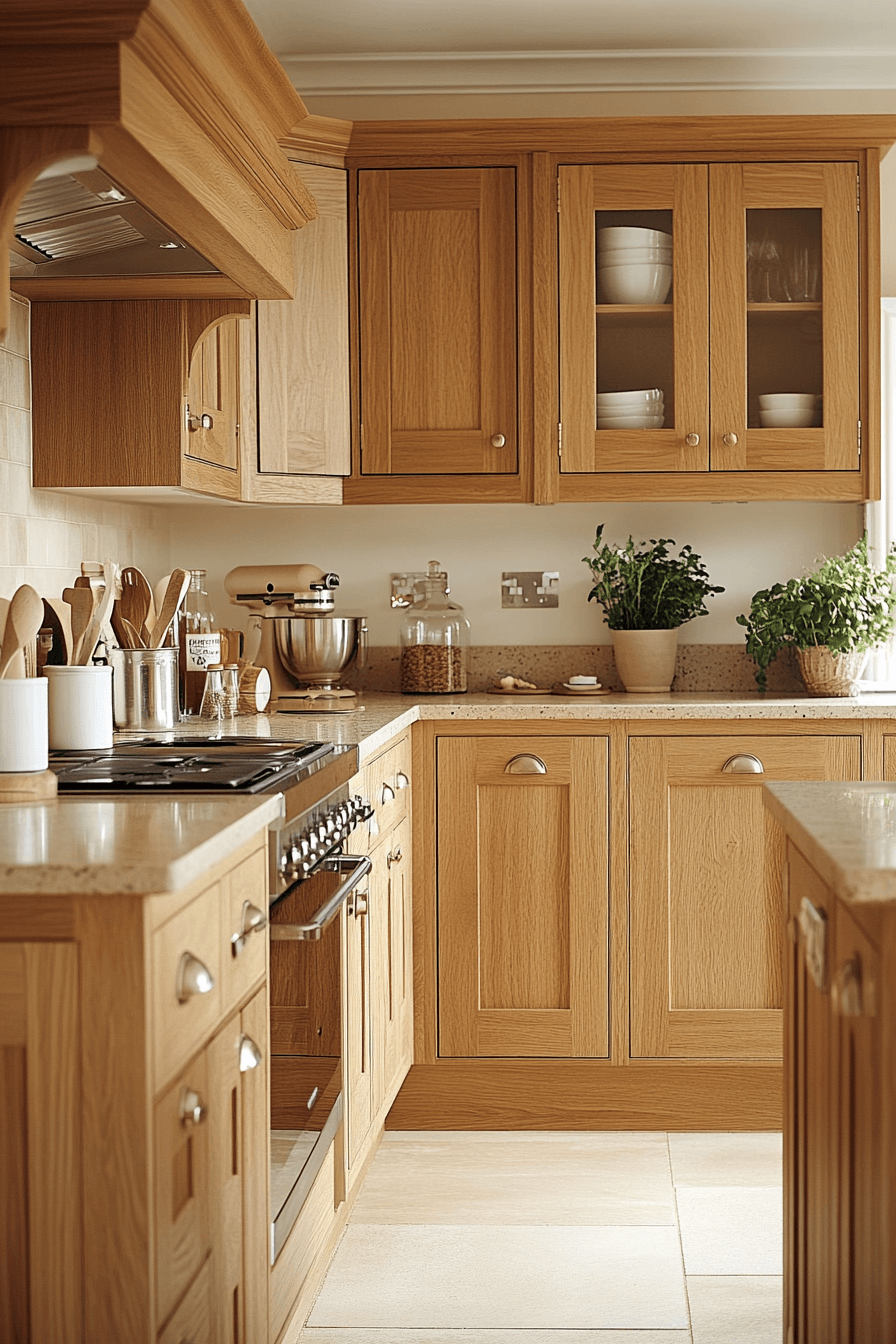 light oak kitchen cabinets