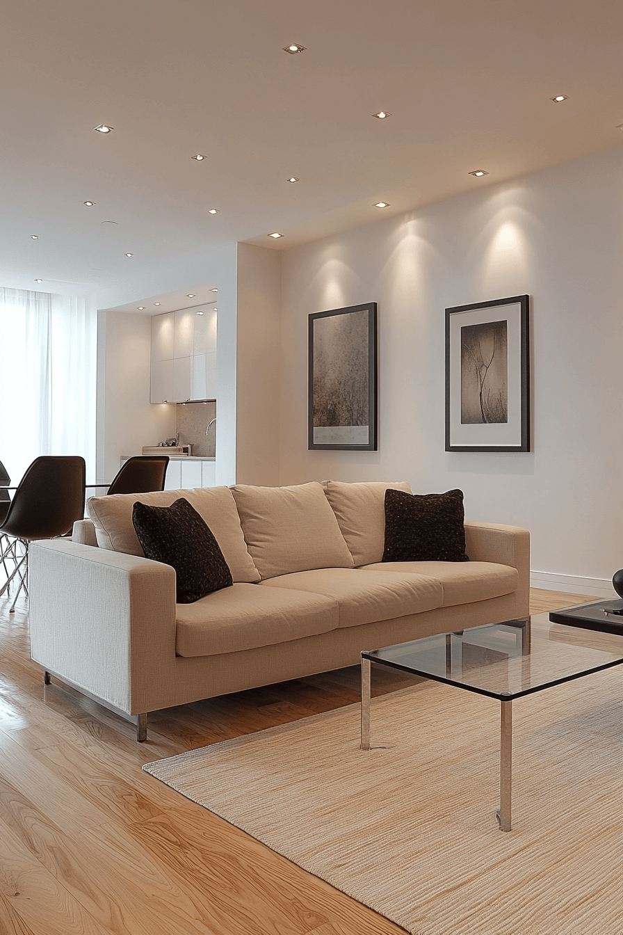 beige couch living room